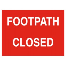 Footpath Closed Footpath Closed