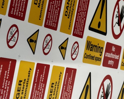 Construction site health and safety sign packs